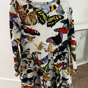 Molo Multicolor Butterfly Print Dress
